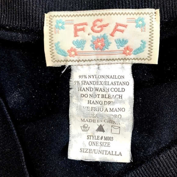 Women’s Activewear F&F Black Silver Ornament Leggings Women’s Nylon Leggings - Picture 5 of 5